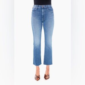 MOTHER denim The Hustler Ankle Fray Jeans, sz 26, in “satisfaction guaranteed”